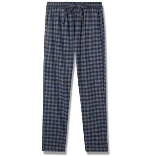 Tezenis spodnie męskie piżamowe flanelowe w drobną kratę