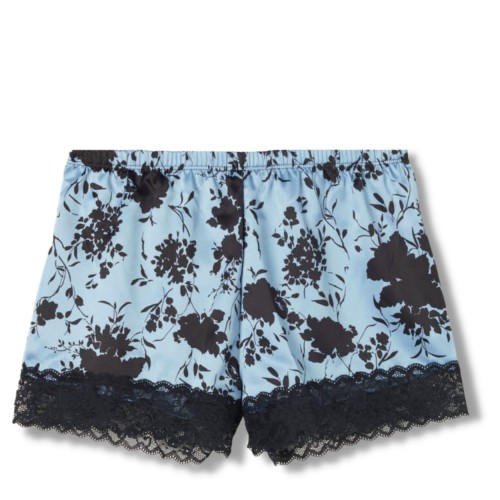 Tezenis satynowe spodenki szorty do spania niebieskie