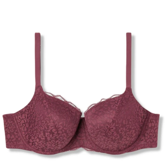 Tezenis Prague biustonosz usztywniany full cup bordowy