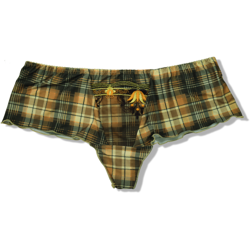 Caprice majtki szorty brazyliany w kratę