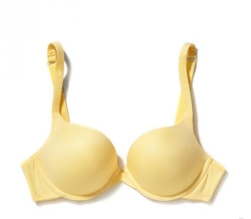 Atlantic stanik Magic Push-up  kopa gładki w kolorze cytrynowym