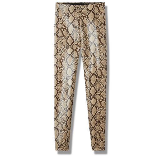 Tezenis Legginsy włoskie z efektem skóry węża termiczne