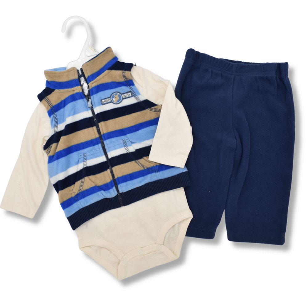 Snugabye komplet niemowlęcy 3-częściowy z polaru komplet-niemowlecy-trzyczesciowy-bluza-stojka-daddy-helper