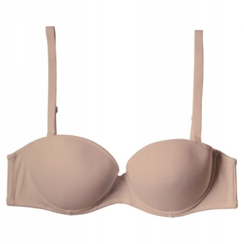 Atlantic biustonosz bardotka push up beżowy bbr050