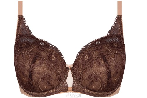 Unikat BROWNIE biustonosz usztywniany full cup w brązach