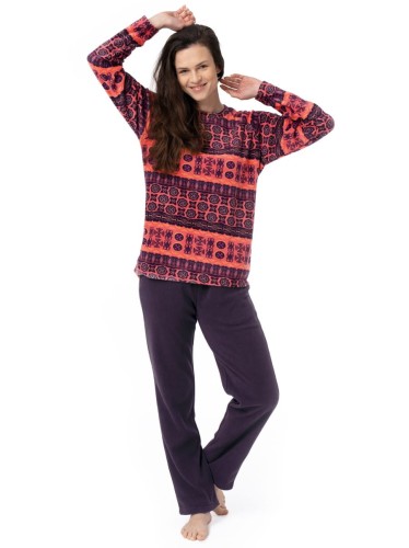 Key komplet z ciełego miękkiego micropolaru ze wzorami