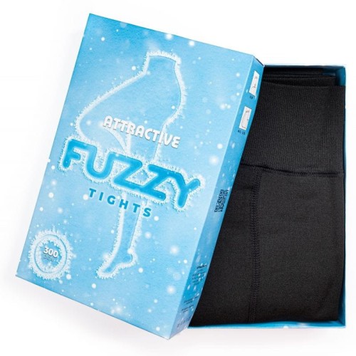 Cipełe grube Rajstopy damskie 300 den futerko fuzzy