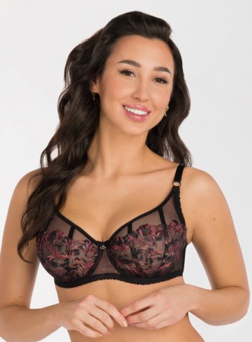 Gorsenia BIUSTONOSZ JENNY K793 BALKONETKA miękki czarny