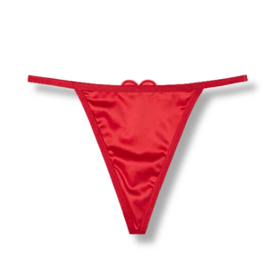 Tezenis majtki stringi z serduszkiem satynowe