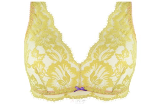 Unikat Nila koronkowa braletka soft w kolorze zielonym