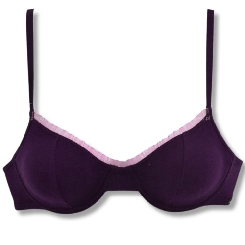 Atlantic biustonosz miękki bawełniany fioletowy