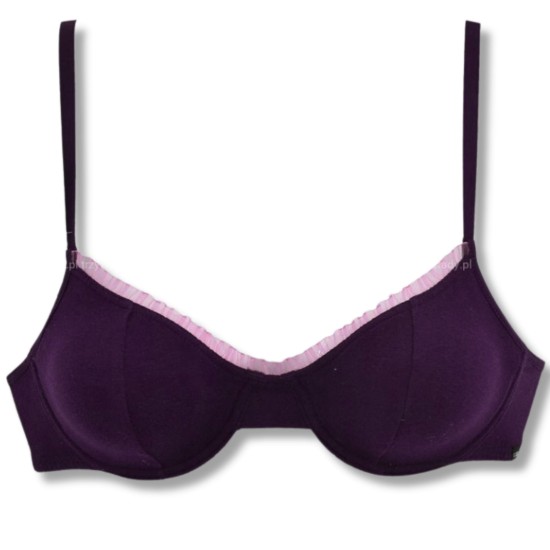 Atlantic biustonosz miękki bawełniany fioletowy