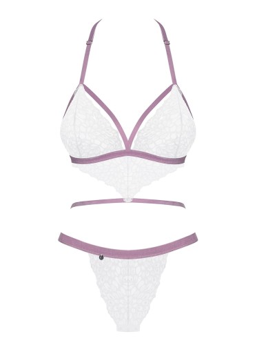 Obsessive BODY LILYANNE komplet bielizny biały L/XL