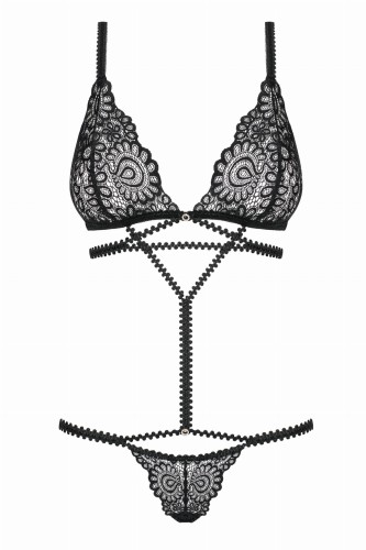 OBSESSIVE BODY MIXTY koronkowe kolor czarny L/XL