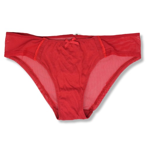 Intimissimi majtki figi czerwone z tiulem i bawełną