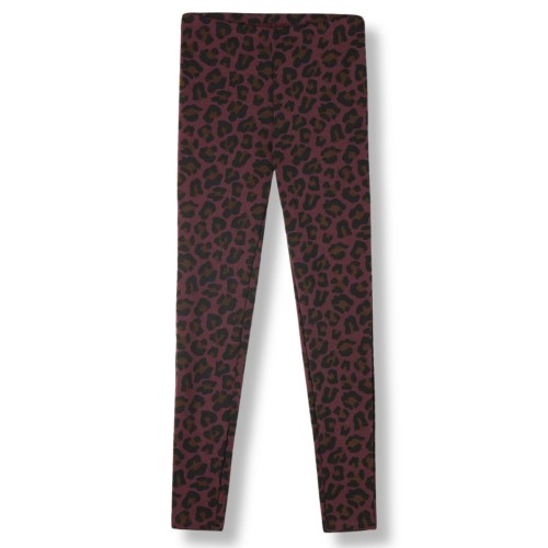 Tezenis legginsy termiczne bawełniane z ociepleniem panterka