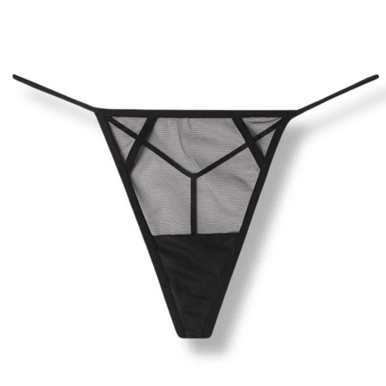 Tezenis majtki stringi mini z transparentnego tiulu