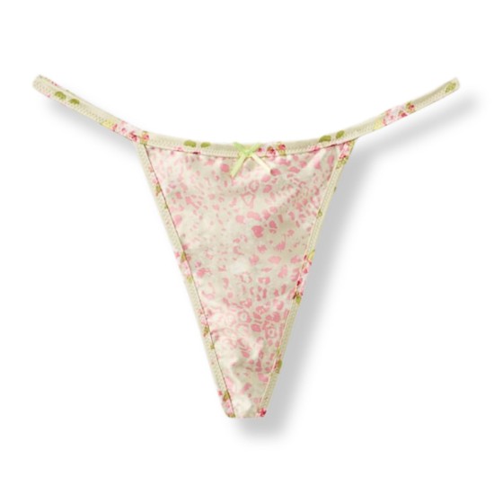 Tezenis majtki stringi satynowe z printem