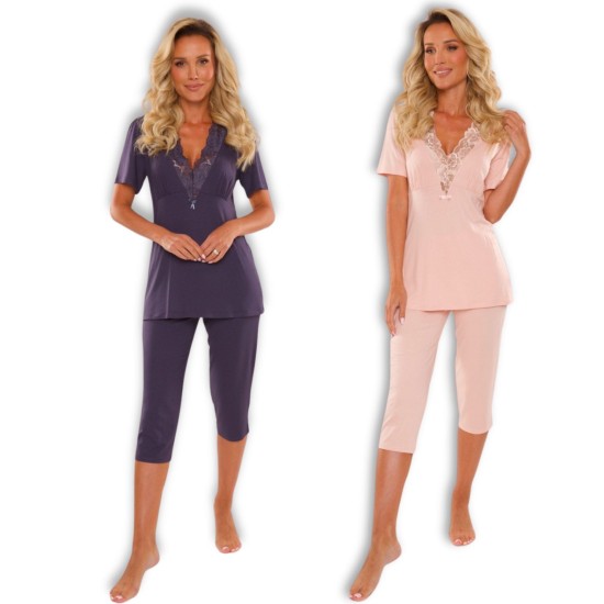 DE LAFENSE piżama Noela bluzka i spodnie