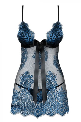 Obsessive KOMPLET YASSMYNE BABYDOLL blue S/M