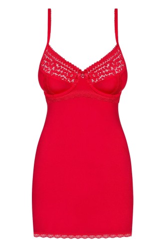 Obsessive KOSZULKA JOLIEROSE CHEMISE czerwona S/M
