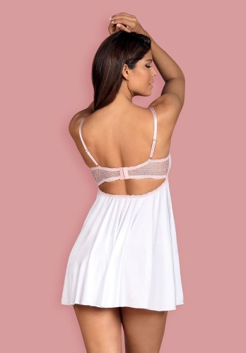 Obsessive biały KOMPLET GIRLLY BABYDOLL S/M