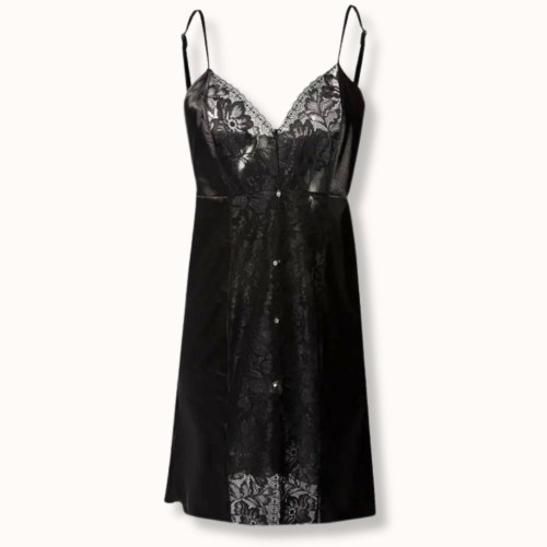 Dkaren HALKA ROZALIA z  satyny koszulka z koronką