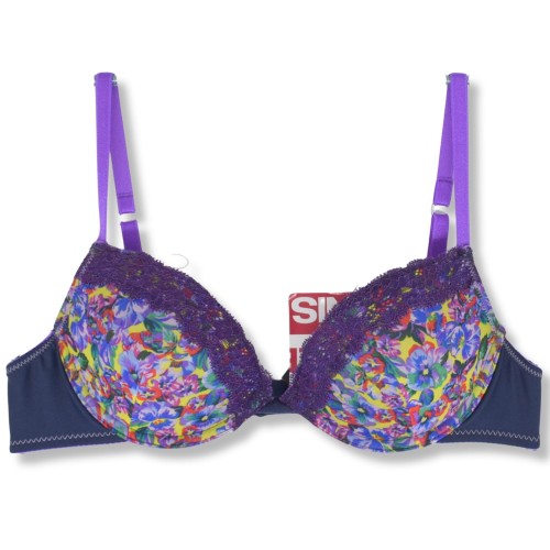 Tezenis biustonosz push up w kwiaty 