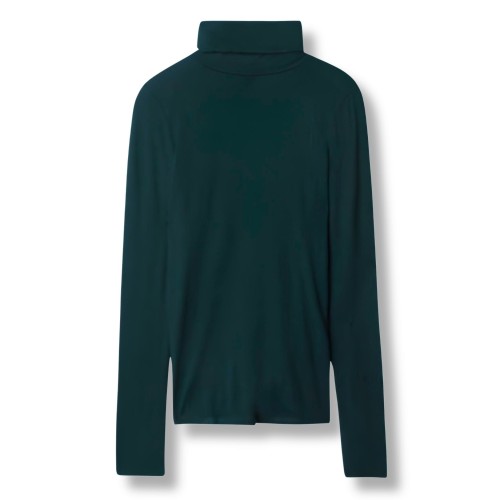 Tezenis bluzka golf z długim rękawem wiskoza turkusowy