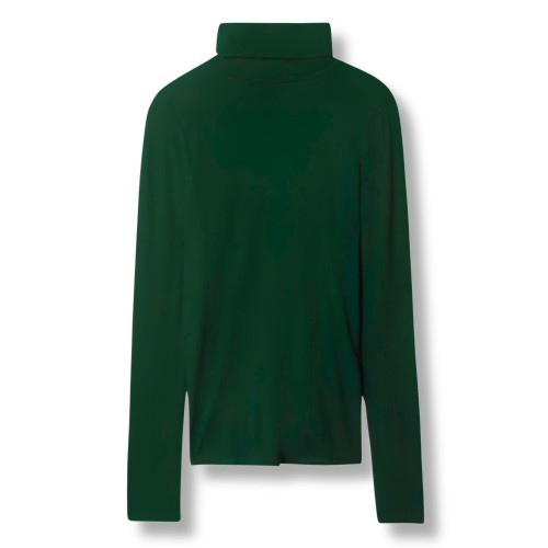 Tezenis bluzka golf z długim rękawem wiskoza jasny zielony