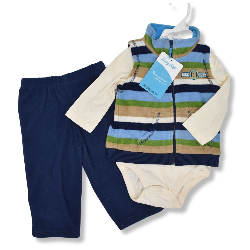 Snugabye komplet niemowlęcy 3-częściowy z polaru