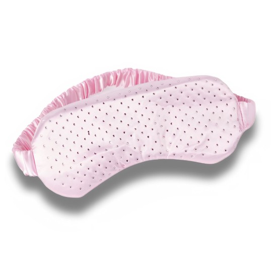 Tezenis opaska na oczy do spania satynowa różowa maska 