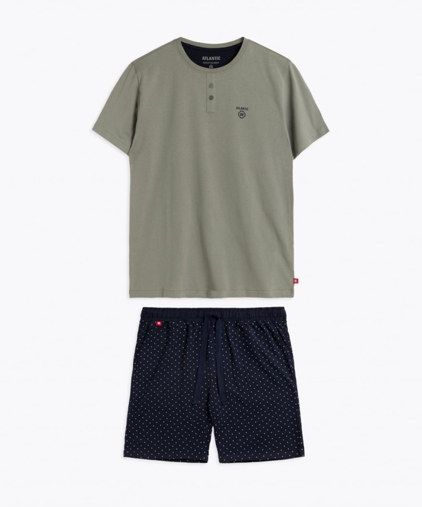 Piżama Męska NMP-367 khaki.jpg