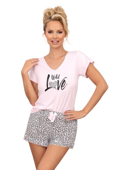 Donna Piżama Damska Pantera bluzka i spodenki bawełniana