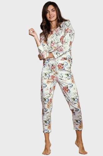 Taro PIŻAMA ADELAIDE z bawełny wzorzysta 3249 3/4 R