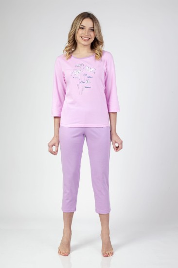 Regina PIŻAMA DAMSKA  z bawełny 671 3/4 R