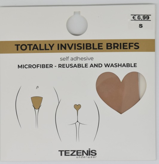 Tezenis majtki stringi niewidoczne microfibra samoprzylepne BEŻOWE