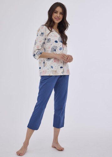 PIŻAMA DAMSKA 842/394 TESS 3/4 R