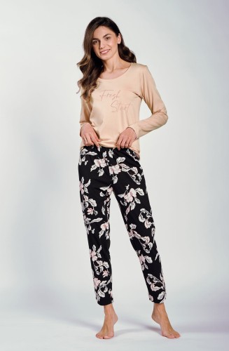 Taro PIŻAMA KATIE z bawełny nluzka i spodnie 3234 DR