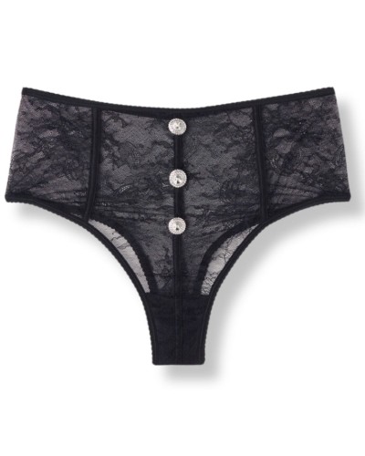 Figi Typu Culotte z Wysokim Stanem czarne.jpg