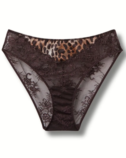 Tezenis majtki figi panterka print koronka 