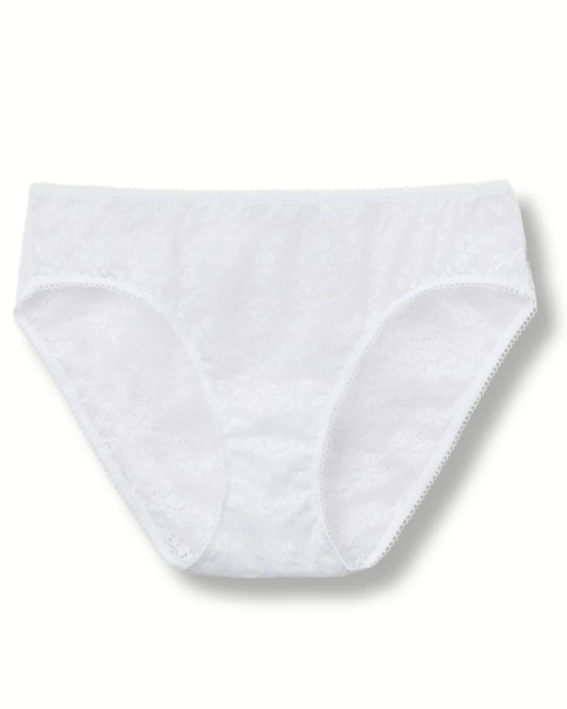 Tezenis eleganckie majtki figi koronkowe białe