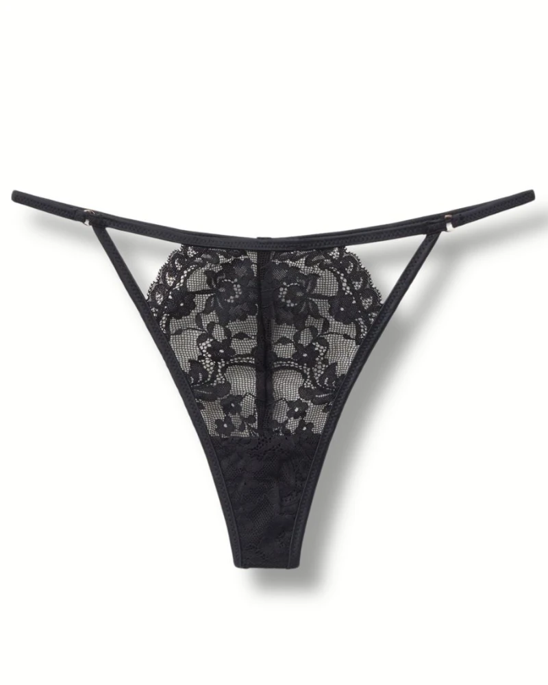 Tezenis majtki stringi koronkowe z koronki z wycięciami