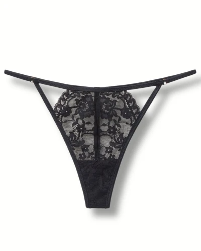 Tezenis majtki stringi koronkowe z koronki z wycięciami