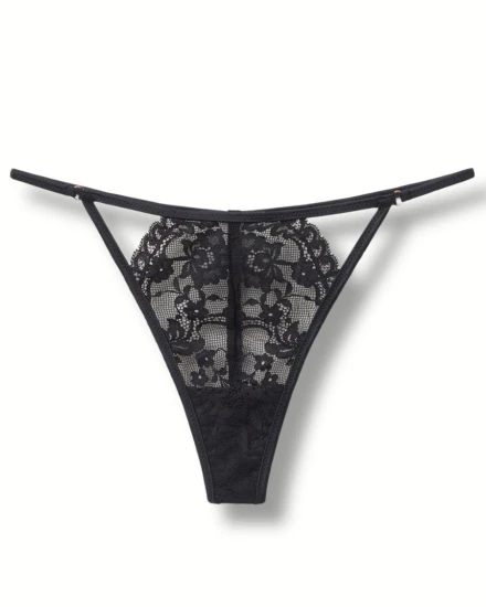 Tezenis majtki stringi koronkowe z koronki z wycięciami